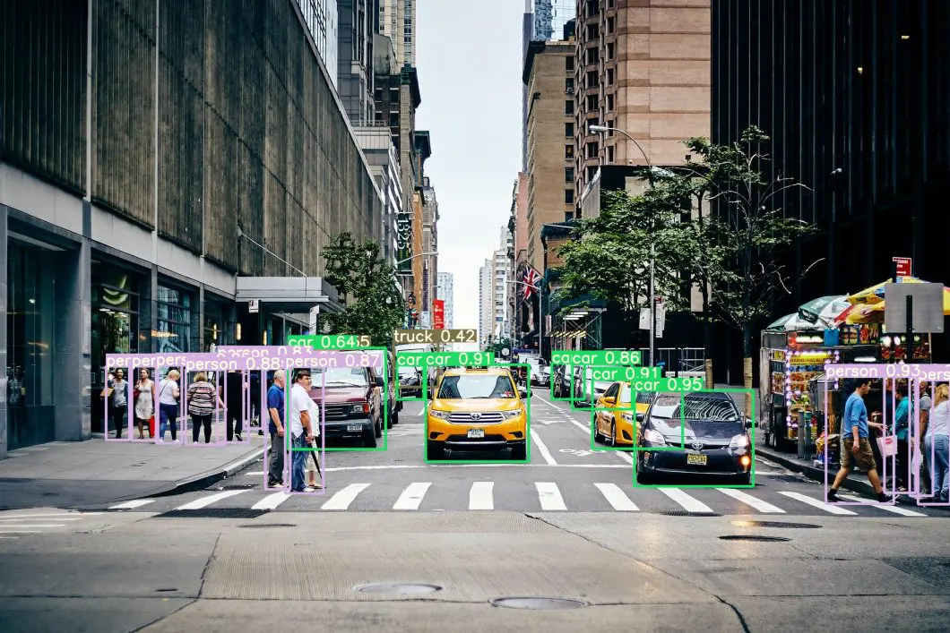 View from Self-Driving Vehicle Using Computer Vision