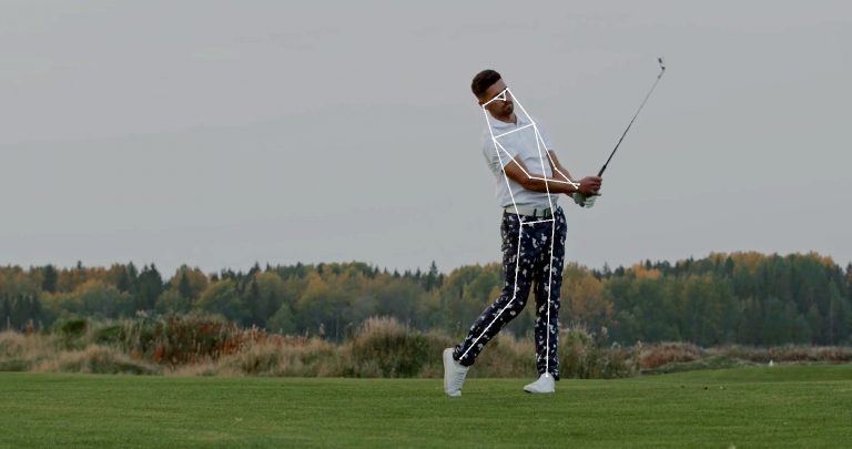 Sports player pose estimation golfer