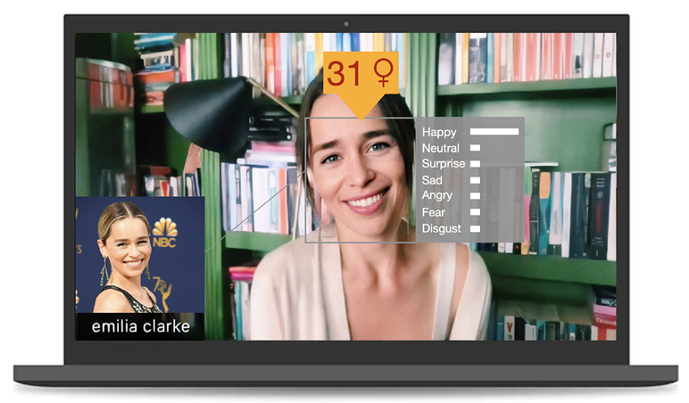 Combinação de reconhecimento facial e análise de atributos faciais aplicados em tempo real no vídeo de uma webcam