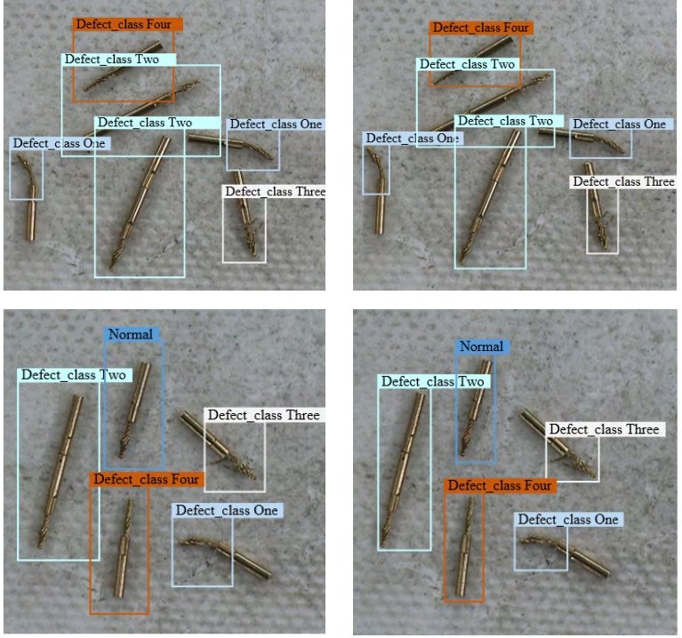 Collected data for defect detection