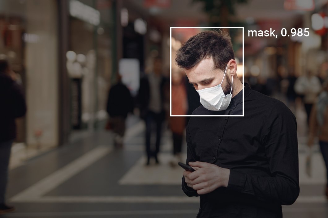 An application of object detection for mask detection