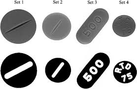 visual inspection of imprinted pharma tablets