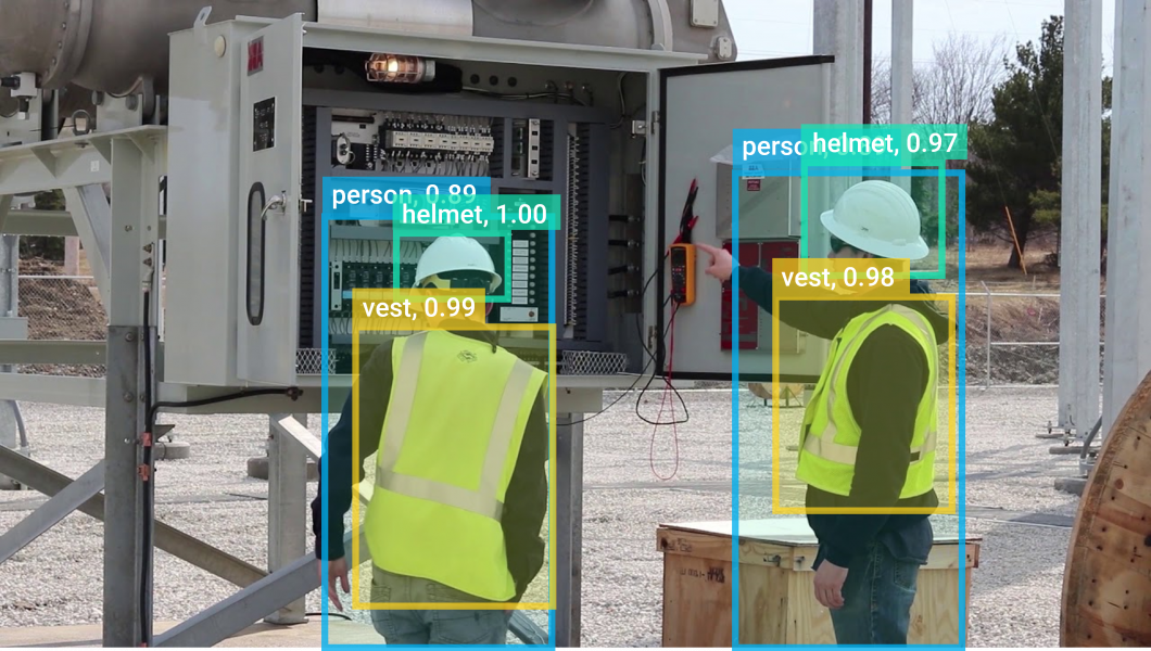 PPE Detection in construction - built with Viso Suite