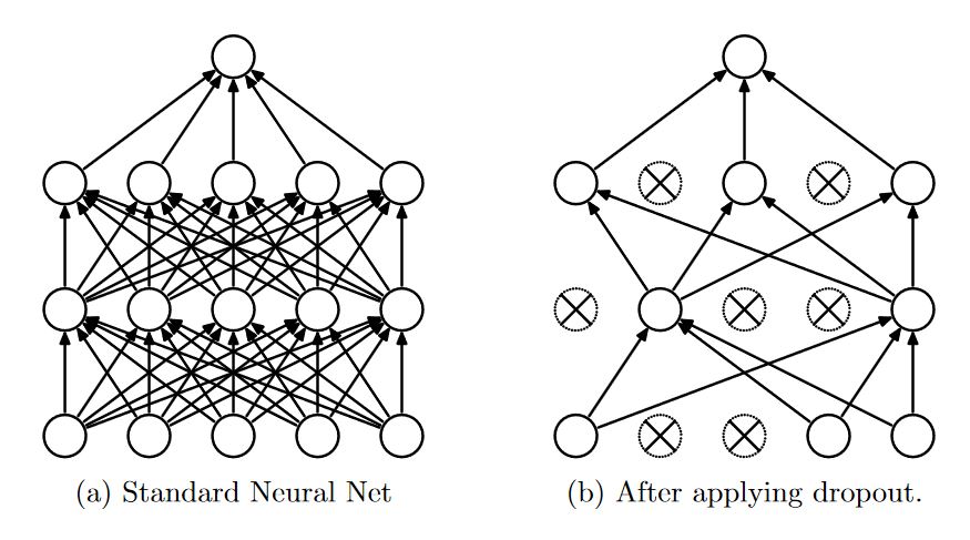 Dropout in overfitting of neural networks