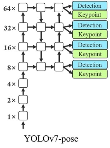 Architecture of YOLOv7-pose architecture