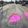 YOLOv8 applied in smart cities for pothole detection.