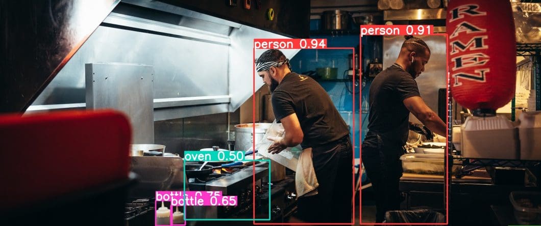 YOLO detection applied to restaurant industry