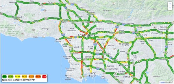 Traffic flow predictions with GNN for large metropolitan cities, Los Angeles