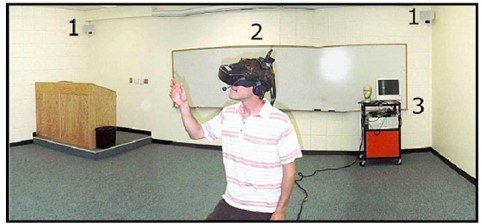 Courtroom application with computer vision for virtual reality