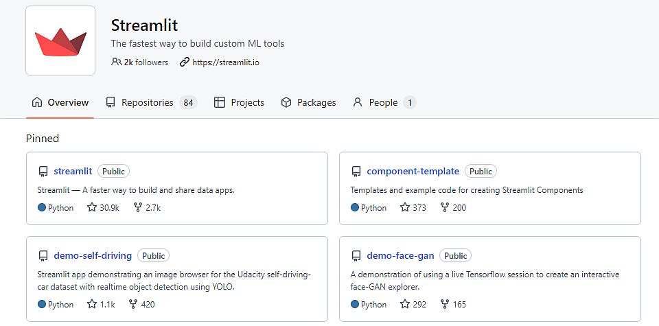 Streamlit GitHub code space