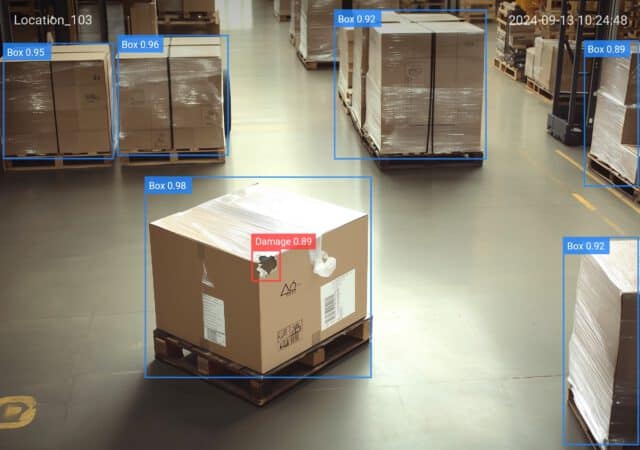 Parcel damage detection high impact computer vision example