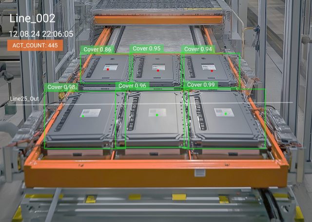 Object counting with computer vision in a factory setting