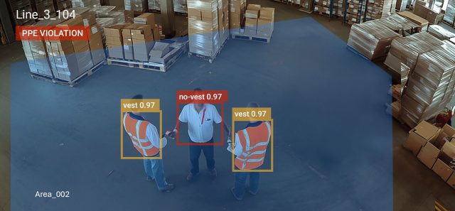 Hard hat and vest detection with AI Vision